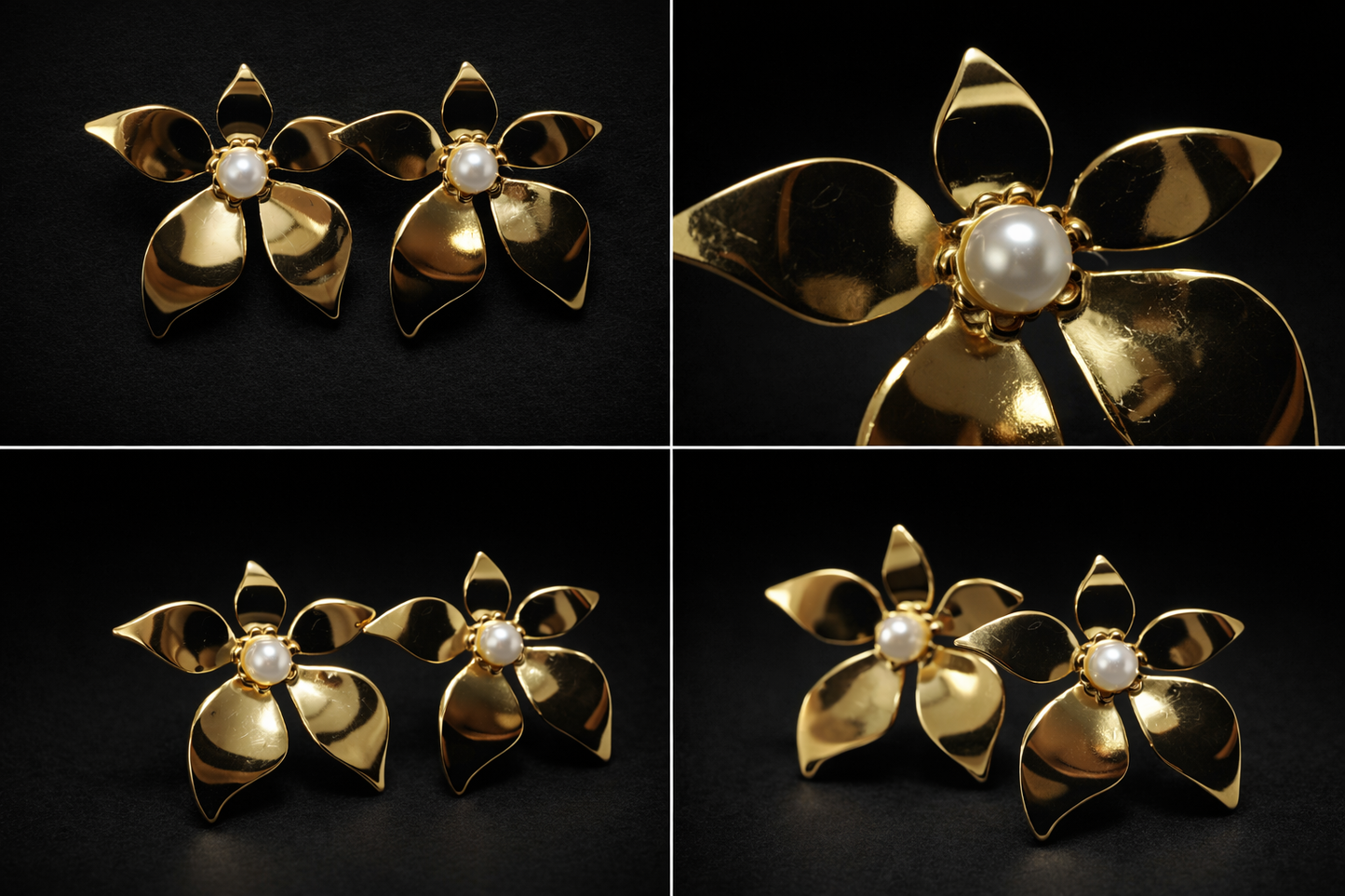 Floral Pearl Earring