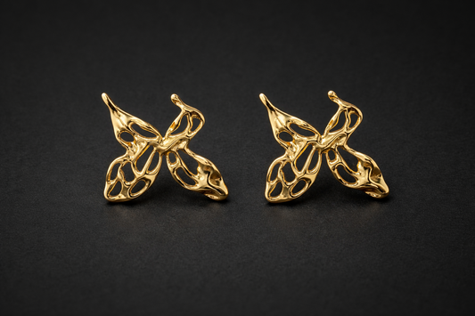 Abstract Butterfly Earring