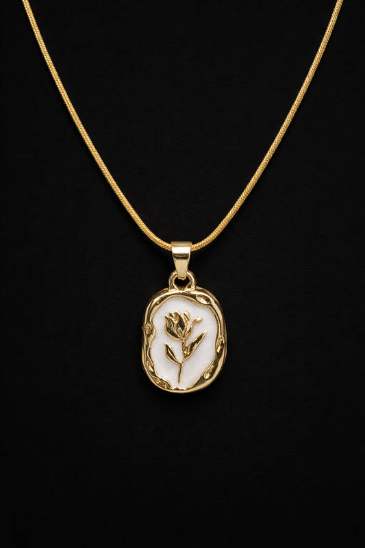 Rose Enamel Neckchain